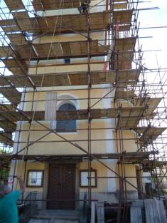 Oprava kostela - léto 2016